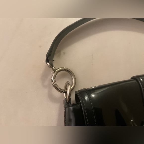 Ann Taylor Black Patent Leather Buckle Bag - Picture 4 of 11